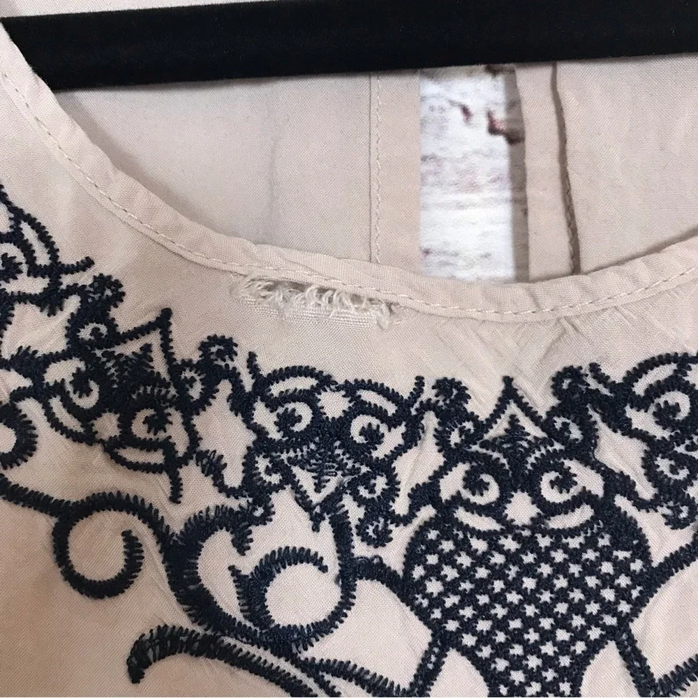 Flying Tomato Bell Sleeve Embroidered Boho Size Large Mini Dress - Picture 5 of 8